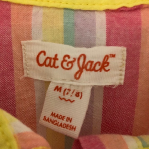 NWT Cat & Jack Front tie Shirt - Picture 2 of 3